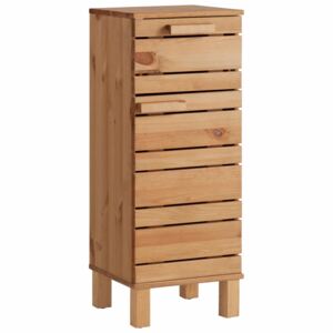 Stojąca szafka łazienkowa z drewna sosnowego