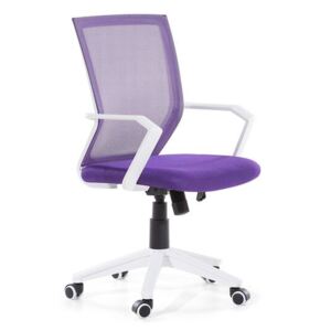 Krzesło biurowe regulowane fioletowe RELIEF