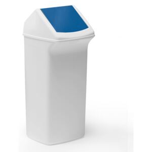 Pojemnik na śmieci Alfred z obrotową pokrywą, 40 L, niebieska pokrywa