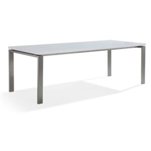 Stół do jadalni 220 x 90 cm biało-srebrny ARCTIC II