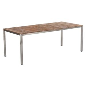 Stół ogrodowy drewniany 200 x 90 cm jasny VIAREGGIO