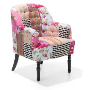 Fotel patchwork wielokolorowy MANDAL