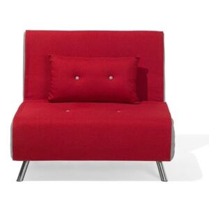 Sofa rozkładana czerwona FARRIS