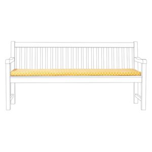 Poduszka na ławkę ogrodową żółta TOSCANA/JAVA