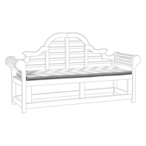 Poduszka na ławkę ogrodową szaro-beżowa MARLBORO
