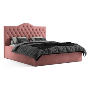 Łóżko CHESTER różowe / BL91