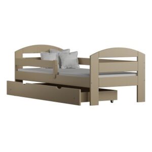 Łóżko drewniane KAMI 160x70 cm, kolor wanilia