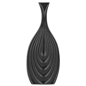 Dekoracyjny wazon na kwiaty czarny 39 cm THAPSUS