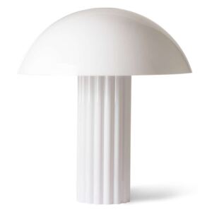 Lampa stołowa Grzyb akrylowa biała