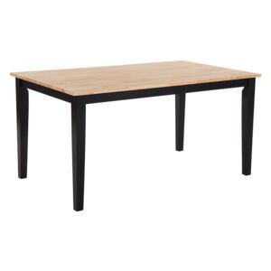Stół do jadalni drewniany 150 x 90 cm czarny GEORGIA
