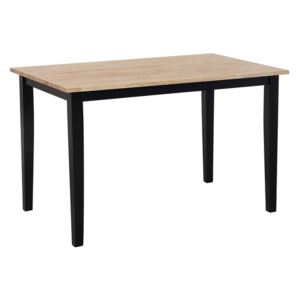 Stół do jadalni drewniany 120 x 75 cm czarny HOUSTON