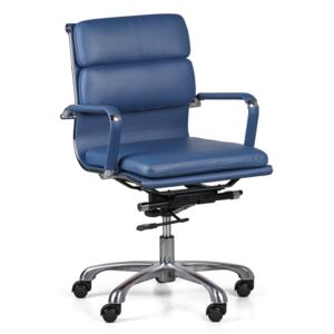 Fotel biurowy MANNY Low, niebieski