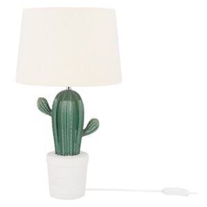 Lampa stołowa zielono-biała CACTUS