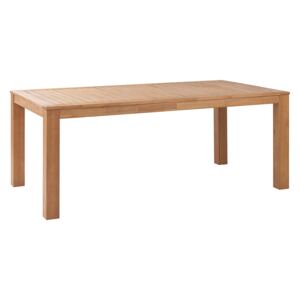 Stół do jadalni jasne drewno akacjowe 190 x 105 cm dla 6 osób nowoczesny Beliani