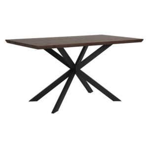 Stół do jadalni 140 x 80 cm ciemne drewno SPECTRA