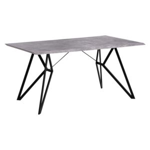Stół do jadalni 160 x 90 cm efekt betonu BUSCOT
