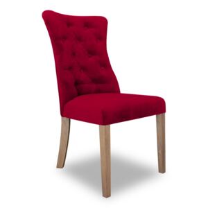 Krzesło ASHLEY bordowe ☞ Kupuj w Sprawdzonych i wysoko Ocenianych sklepach