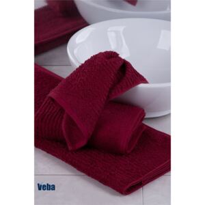 Ręcznik VEBA Juvel bordowy czerwony 30x50 cm
