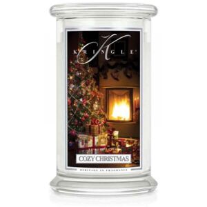 Kringle Candle - Cozy Christmas - duży, klasyczny słoik (623g) z 2 knotami