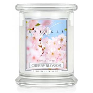 Kringle Candle - Cherry Blossom - średni, klasyczny słoik (454g) z 2 knotami