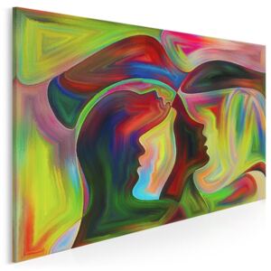 Zjednoczenie dusz - nowoczesny obraz na płótnie - 120x80 cm
