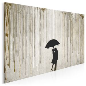 Miłosna enklawa - nowoczesny obraz na płótnie - 120x80 cm