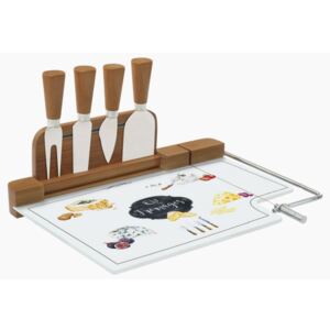 Deska do serów z nożami Fromages 31,5x20 cm Nuova R2S Kitchen Basics