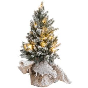 Dekoracja świąteczna z oświetleniem Snowy 14x30 cm