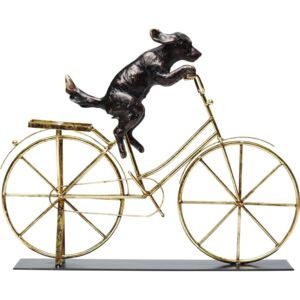 Figurka dekoracyjna Dog with Bicycle 44x36 cm