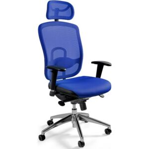 Krzesło biurowe VIP 51x132 cm niebieskie