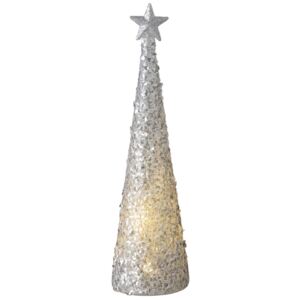 Lampka świąteczna Cone Star LED Ø8x34 cm biała