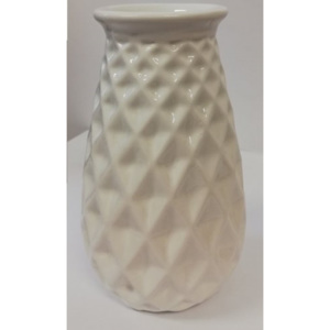 Ceramiczny biały wazon