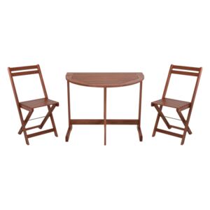 SELSEY Zestaw mebli ogrodowych Survival stół i dwa krzesła na balkon
