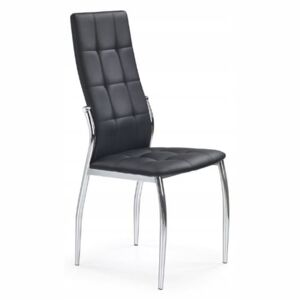 Krzesło K209 Czarny Eko Skóra Pikowane Halmar