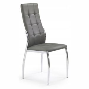 Krzesło K209 Szary Eko Skóra Pikowane HALMAR