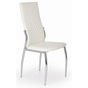 Krzesło K238 Białe Eko Skóra Halmar