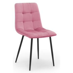 Krzesło tapicerowane Alexa w kolorze różowym
