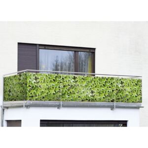 Osłona balkonowa z motywem dzikiego wina WENKO, zielona, 500x85 cm