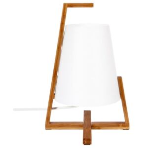 Lampka stołowa z bambusową podstawką