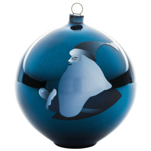 Bombka na choinkę A di Alessi Blue Christmas św. Mikołaj