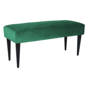 Zielona ławka z aksamitnym obiciem Leitmotiv Luxury