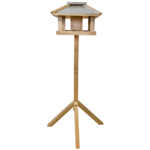 Esschert Design Karmnik dla ptaków, kwadratowy, stalowy daszek, FB433