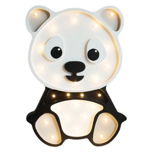 SELSEY Lampa dziecięca w kształcie pandy szara