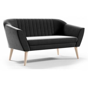 Sofa tapicerowana do salonu PIRS 2 - czarny / R100