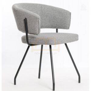 Krzesło tapicerowane INSIDE kolor jasny szary