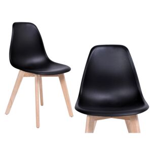 Krzesło nowoczesne K-ASTI DSW czarne