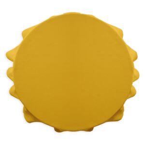 Okrągły obrus kuchenny - żółty - Rozmiar 180cm