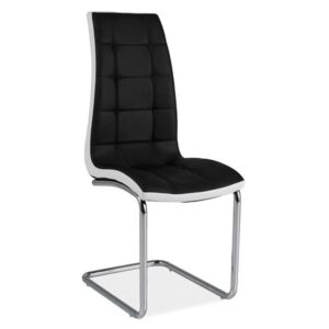Krzesło czarny/biały H-103