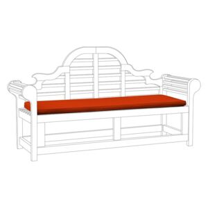 Poduszka na ławkę ogrodową czerwona MARLBORO