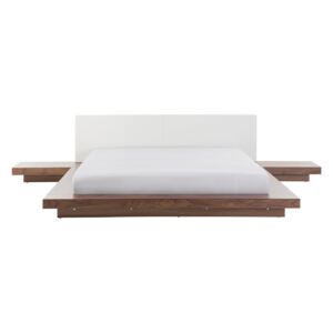 Łóżko kolor drewna 160 x 200 cm ZEN